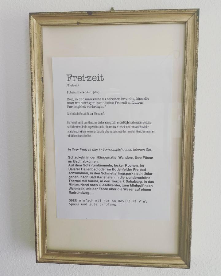 VernawahlshausenLuises Ferienglueck公寓 外观 照片